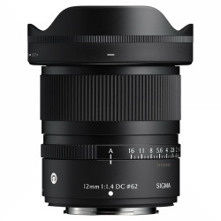 SIGMA Objectif 12mm f/1.4 DC Contemporary compatible avec Fujifilm X Garanti 3 ans