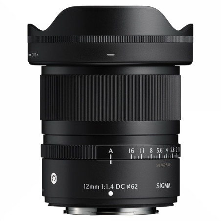 SIGMA Objectif 12mm f/1.4 DC Contemporary compatible avec Fujifilm X Garanti 3 ans