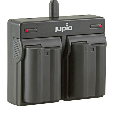 JUPIO Pack 2x batterie EN-EL15C + USB Dual Charger Compatible avec Nikon
