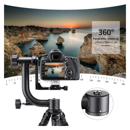 K&F Rotule pendulaire version standard 360 avec plaque de dégagement