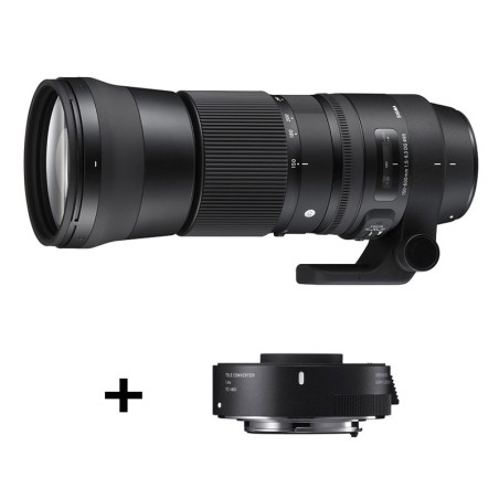 SIGMA Objectif 150-600 f/5-6.3 DG OS HSM Contemporary + TC-1401 compatible avec Nikon Garanti 3 ans