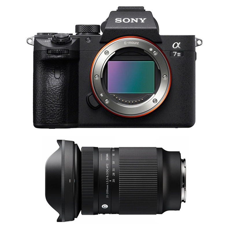 SONY Alpha 7 III + Objectif SIGMA 20-200mm f/3.5-6.3 Contemporary Garanti 3 ans