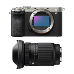 SONY Alpha 7C II Silver + Objectif SIGMA 20-200mm f/3.5-6.3 Contemporary Garanti 3 ans
