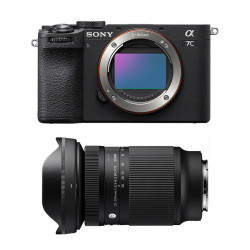 SONY Alpha 7C II Noir + Objectif SIGMA 20-200mm f/3.5-6.3 Contemporary Garanti 3 ans