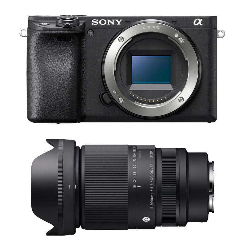 SONY ALPHA 6400 + SIGMA 16 300mm f3.5 6.7 DC OS Contemporary Garanti
