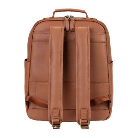 LOULEX Sac à dos en cuir microfibre 2.0 18L Marron