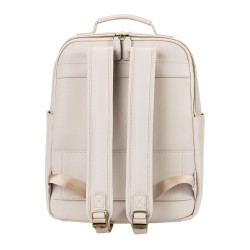 LOULEX Sac à dos en cuir microfibre 2.0 18L Beige