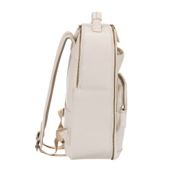 LOULEX Sac à dos en cuir microfibre 2.0 18L Beige