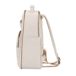 LOULEX Sac à dos en cuir microfibre 2.0 18L Beige