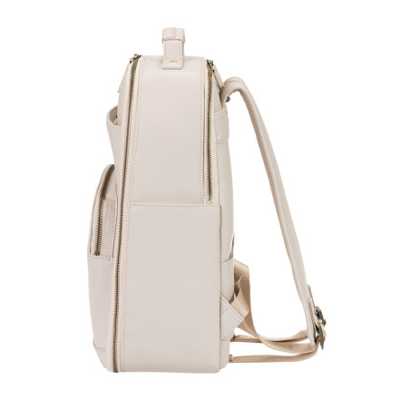 LOULEX Sac à dos en cuir microfibre 2.0 18L Beige