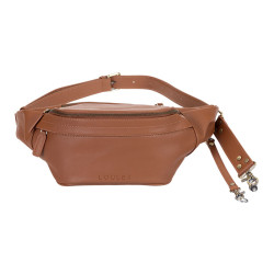 LOULEX Sac banane en cuir microfibre Marron