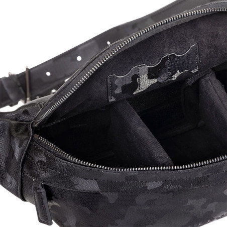 LOULEX Sac banane en cuir microfibre Camouflage