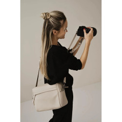 LOULEX Sac Organizer en cuir microfibre Beige