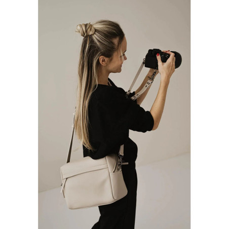 LOULEX Sac Organizer en cuir microfibre Beige