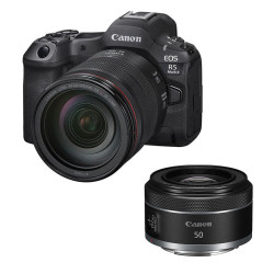 CANON EOS R5 MARK II + Objectif RF 24-105mm f/4 L IS USM + RF 50mm f/1.8 STM Garanti 3 ans