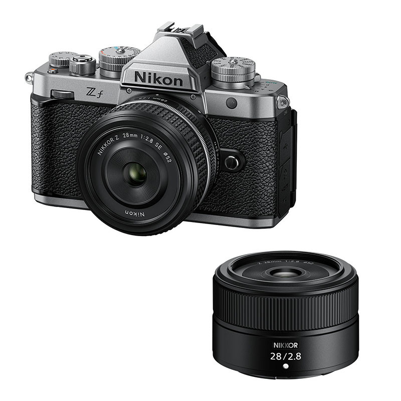 NIKON Zf Silver + Objectif NIKKOR Z 40mm f/2 SE + Z 28mm f/2.8 Garanti 3 ans