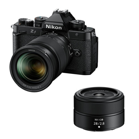 NIKON Zf Noir + Objectif Z 24-70mm f/4 S + Z 28mm f/2.8 Garanti 3 ans