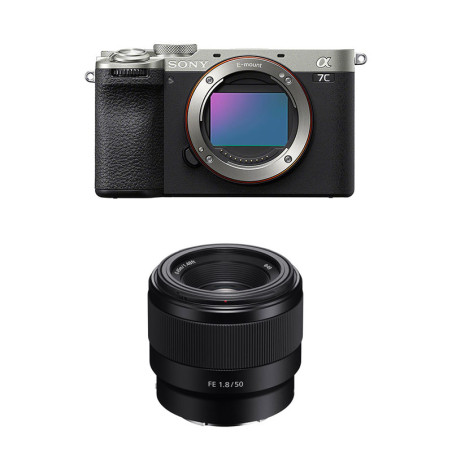 SONY ALPHA 7C II Silver + Objectif FE 50mm f/1.8 Garanti 3 ans