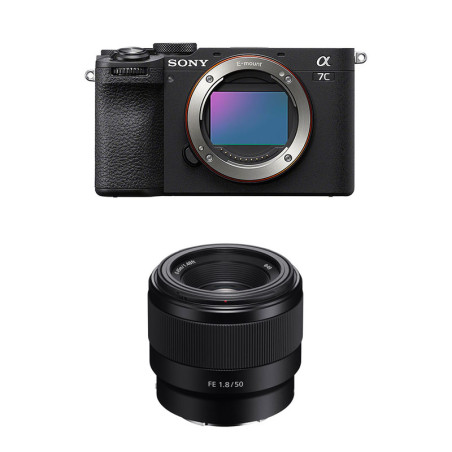 SONY ALPHA 7C II Noir + Objectif FE 50mm f/1.8 Garanti 3 ans