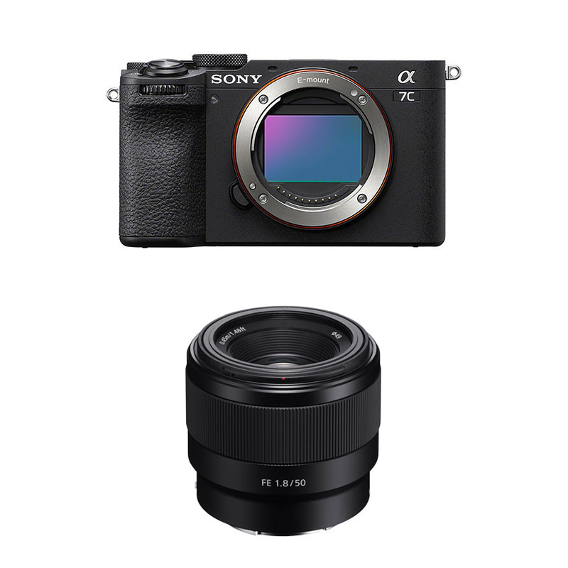 SONY ALPHA 7C II Noir + Objectif FE 50mm f/1.8 Garanti 3 ans