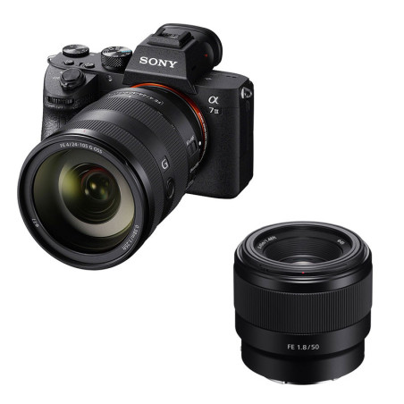 SONY ALPHA 7 III + Objectif FE 24-105mm + FE 50mm f/1.8 Garanti 3 ans