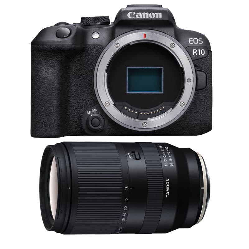 CANON EOS R10 + Objectif TAMRON 18-300 mm f/3.5-6.3 Di III-A VC VXD Garanti 3 ans