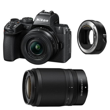 NIKON Z50 II + Z 16-50 + Z 50-250 Garanti 3 ans + Adaptateur FTZ II