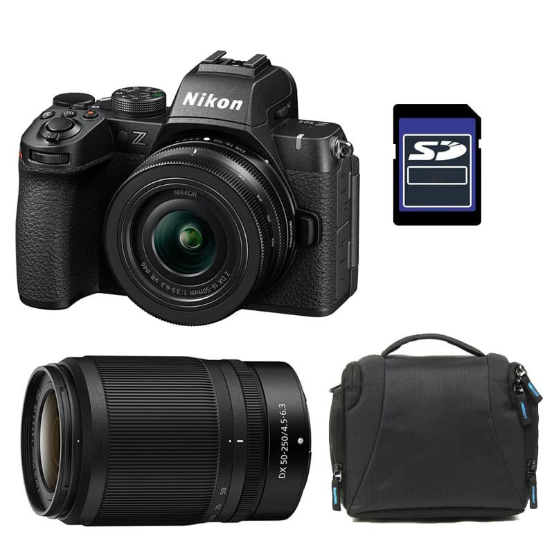 NIKON Z50 II + Z 16-50 + Z 50-250 Garanti 3 ans + Sac + Carte SD 16 Go