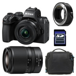 NIKON Z50 II + Z 16-50 + Z 50-250 Garanti 3 ans + Sac + Carte SD 16 Go + Adaptateur FTZ II