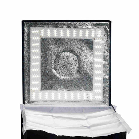 VISICO Tente d'éclairage objets avec rampe 120 Leds - 60x60x60 cm