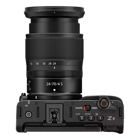 NIKON Caméra ZR + Kit vidéo (Z 24-70mm f/4 + Kit de cage + Micro Rode + Carte 256 Go + Filtre NDX) Garanti 3 ans