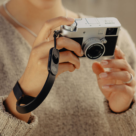 PEAK DESIGN Dragonne Cuff en cuir Noir - LRS-WR-BK-1