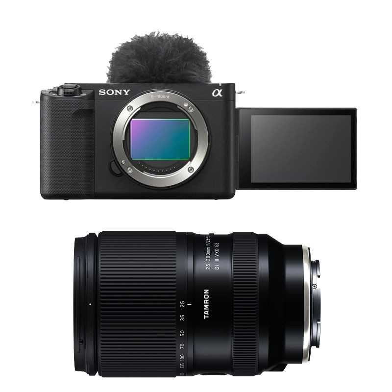 SONY Alpha ZV-E1 + TAMRON Objectif 25-200mm f/2.8-5.6 Di III VXD G2 Garanti 3 ans