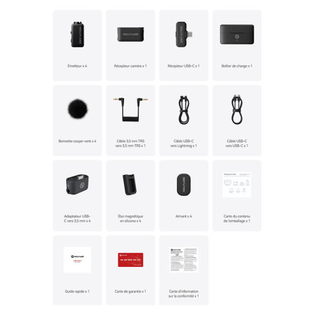 HOLLYLAND LARK MAX 2 Combo 4-Person Version Wireless Microphone