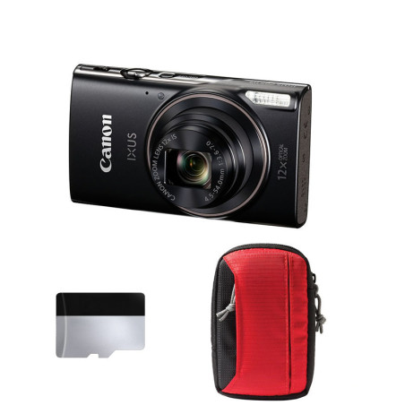 CANON Compact Ixus 285 HS A Noir Garanti 2 ans + Sac + carte micro SD 8Go