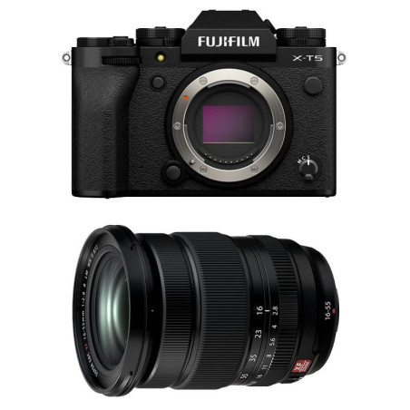 FUJIFILM X-T5 Noir + XF 16-55mm f/2.8 LM WR II Garanti 3 ans