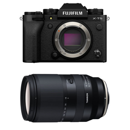 FUJIFILM X-T5 Noir + Objectif TAMRON 18-300 mm f/3.5-6.3 Di III-A VC VXD Garanti 3 ans