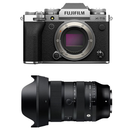 FUJIFILM X-T5 Silver + Objectif SIGMA 17-40mm f/1.8 DC Art Garanti 3 ans