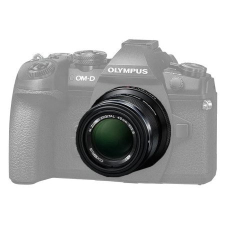 OLYMPUS Objectif M.ZUIKO 45mm f/1.8 Noir Garanti 2 ans