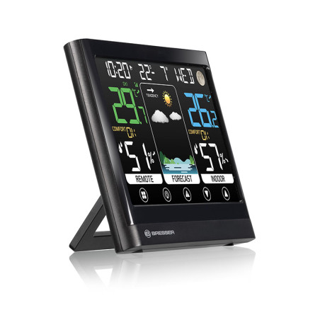 BRESSER Station météo couleur MeteoTemp BF avec écran tactile 7007511