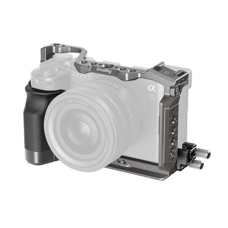 SMALLRIG HawkLock Kit cage à dégagement rapide avec poignée en silicone pour Sony Alpha 7C II / 7CR 5198