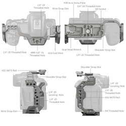 SMALLRIG 4977 HawkLock Quick Release Cage for Canon EOS R5 Mark II