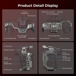 SMALLRIG 5029 HawkLock Quick Release Cage Kit for Canon EOS R5 Mark II