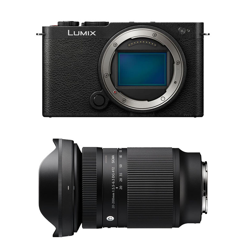PANASONIC Lumix S9 Noir + Objectif SIGMA 20-200mm f/3.5-6.3 Contemporary Garanti 3 ans