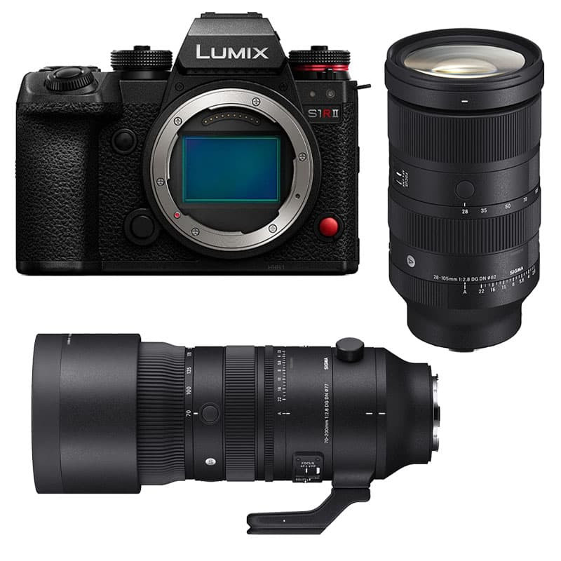 PANASONIC  lumix s1r ii + objectif sigma 24-70mm f2.8 dg dn ii art + sigma 70-20