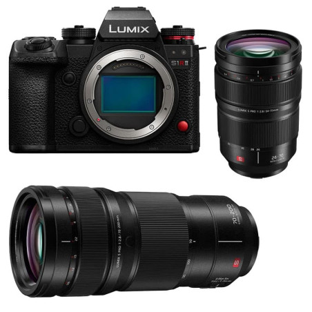 PANASONIC Lumix S1R II + Objectif 24-70 f/2.8 + Objectif 70-200 f/2.8 Garanti 3 ans