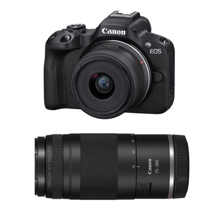 CANON EOS R50 + RF-S 18-45mm f/4.5-6.3 IS STM + RF 75-300mm F/4-5.6 Garanti 3 ans