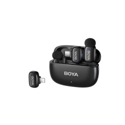 BOYA Micro sans fil Mini 12 - 2.4 GHz Noir - 2TX + 2RX