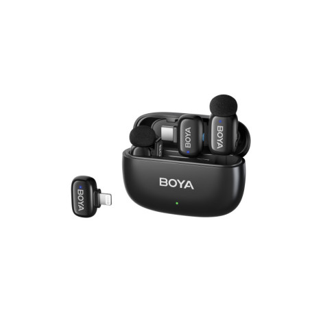 BOYA Micro sans fil Mini 12 - 2.4 GHz Noir - 2TX + 2RX