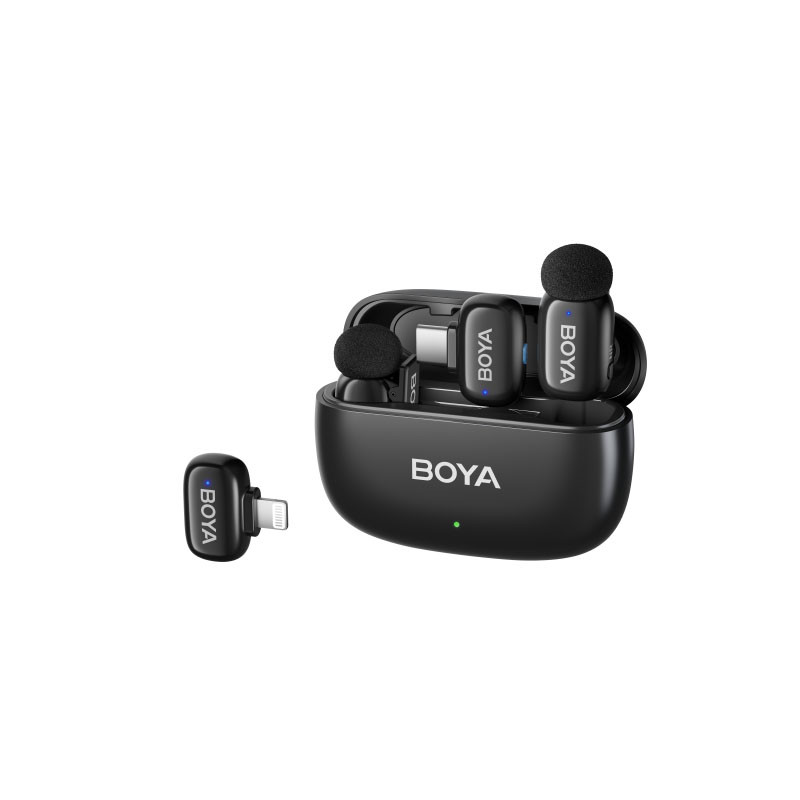 BOYA Micro sans fil Mini 12 - 2.4 GHz Noir - 2TX + 2RX